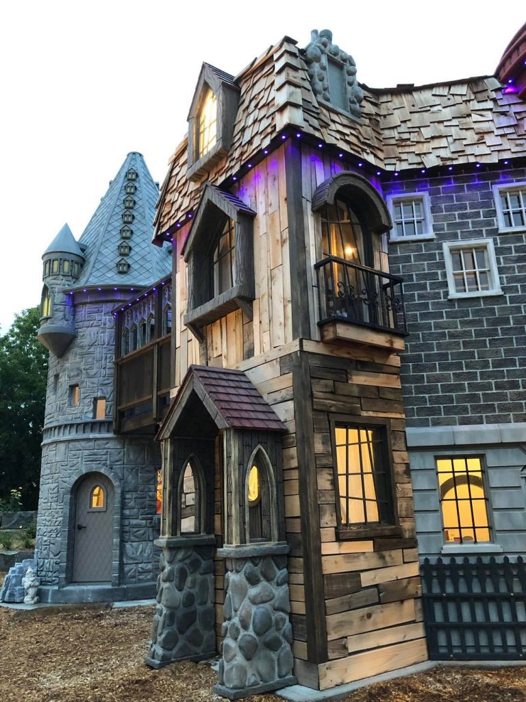 Grandparents Build Harry Potter Castle In Their Back Garden For The Kids