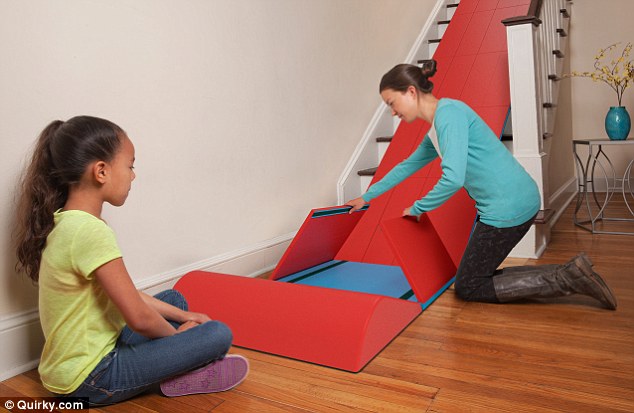 Turn Your Stairs Into A Slide With This Genius Fold Away Mat