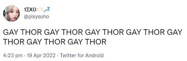 Is Thor Gay?