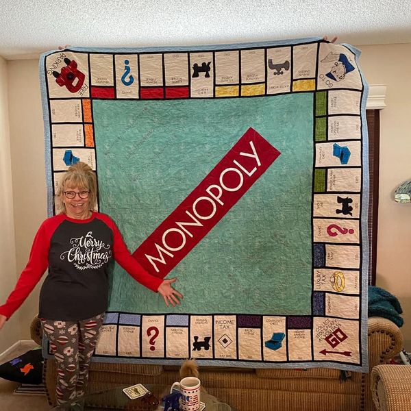 This Lady Made A Giant Monopoly Quilt And You Will Want To Pass Go