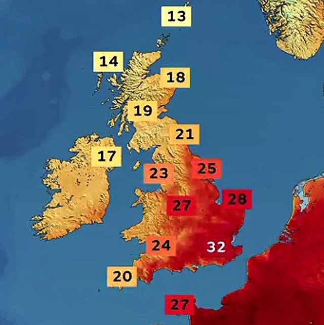 Extreme Heat Weather Warning With ‘Danger To Life’ By Met Office