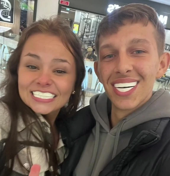 Man And His Friend Show Off Their New Turkey Teeth, But Things Aren’t Quite As They Seem