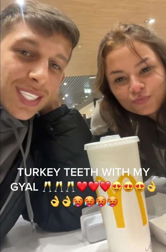 Man And His Friend Show Off Their New Turkey Teeth, But Things Aren’t Quite As They Seem